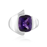 Anillo en plata con Amatista (de Melo)