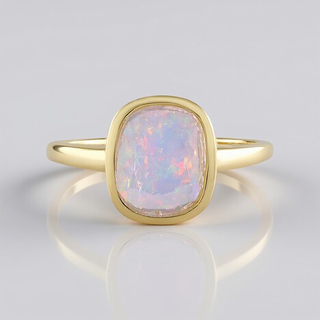 Anello in argento con Opale di Welo