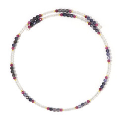 Edelstein-Stahlhalsreif (Riya)