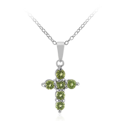 Collar en plata con Peridoto de Birmania