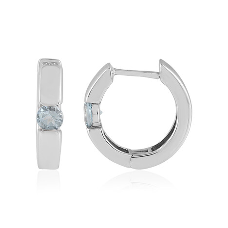 Aquamarin-Silberohrringe