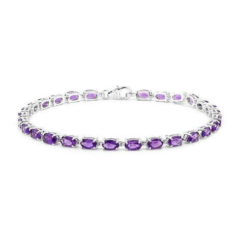 Sambia-Amethyst-Silberarmband