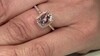 Gouden ring met een AAA Morganiet