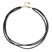 Collier en argent et Spinelle noir