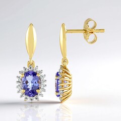 Orecchini in argento con Tanzanite