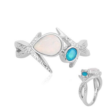 Opal-Silberring (MONOSONO COLLECTION)