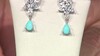 Zilveren oorbellen met Sleeping Beauty Turkooisen (de Melo Essence)