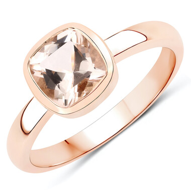 Anello in oro con Morganite