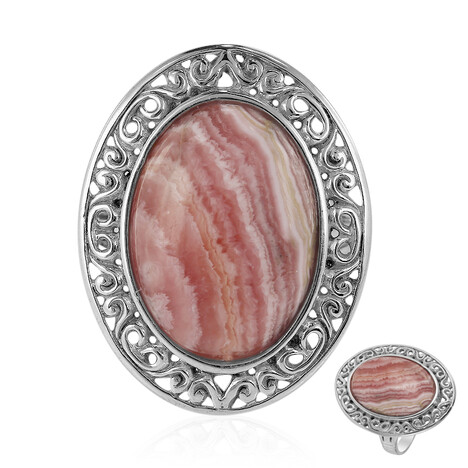 Rhodochrosite Silver Ring (Art of Nature)