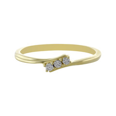 9K Flawless (F) Diamond Gold Ring (LUCENT DIAMONDS)