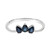 Anillo en oro con Zafiro azul Ceylon (CIRARI)