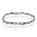 Platin-Akoya-Perlen-Silberarmband (Nan Collection)