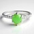 Anello in argento con Crisoprasio Imperiale