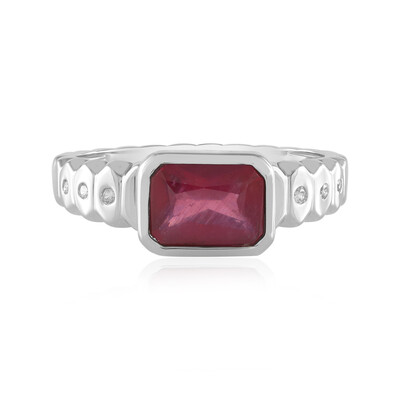 Bemainty Ruby Silver Ring