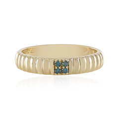 Anello in oro con Diamante Blu I3 (de Melo)