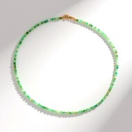 Collier en argent et Chrysoprase