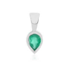 Ciondolo in argento con Onice Verde