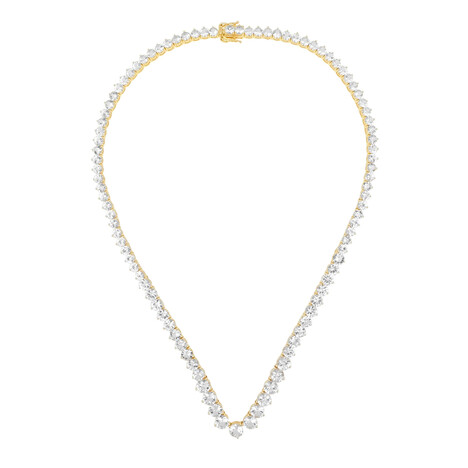 9K Danburite Gold Necklace