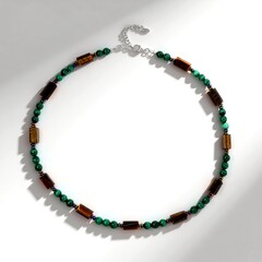 Collana in argento con Malachite