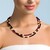 Mozambique Garnet Silver Necklace (Riya)