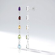 Zambian Amethyst Silver Earrings