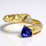 Anillo en oro con Tanzanita AAA (CIRARI)