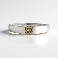 Bague en or et Diamant chocolat I1