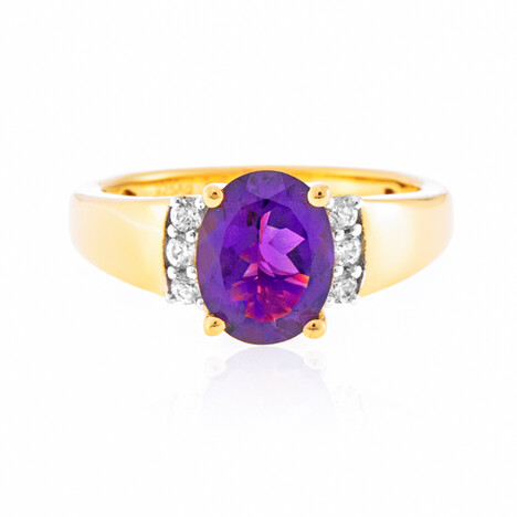 Blaubeer-Quarz-Silberring