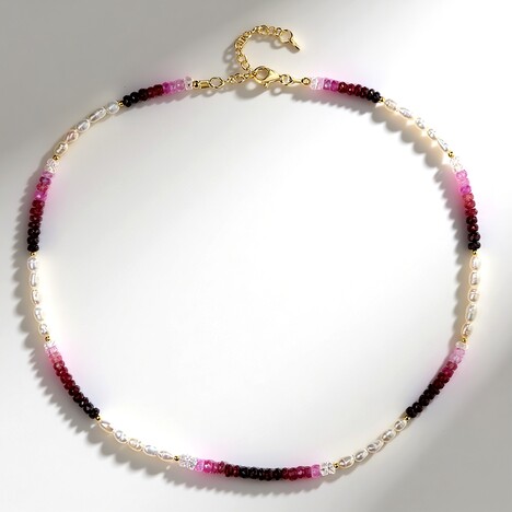 Collana in argento con Perla d'Acqua Dolce Bianca