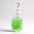 Pendentif en argent et Chrysoprase impériale
