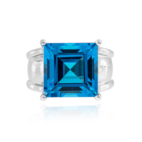 Anillo en plata con Topacio de Marambaia