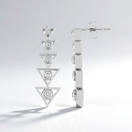 Pendientes en plata con Zircón