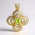 Ciondolo in argento con Sfene