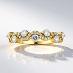 Anello in oro con Diamante SI1 (G) (Annette)