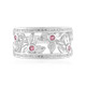 Brazilian Pink Tourmaline Silver Ring (de Melo)