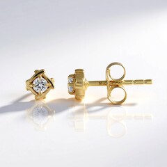 Orecchini in oro con Diamante IF (G)