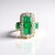 Anello in argento con Smeraldo Zambia (Gems en Vogue)