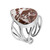 Anello in argento con Agata a pizzo di drago (Bali Barong)