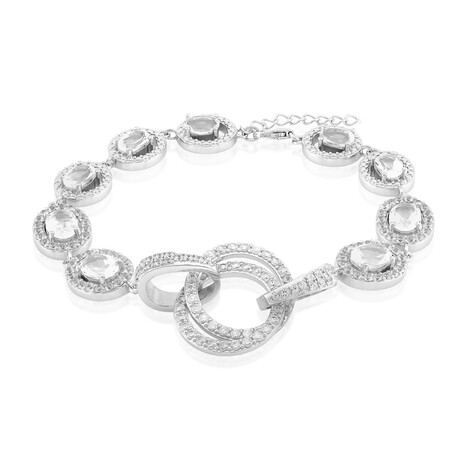 Bracciale in argento con Topazio Bianco