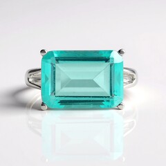 Anello in argento con Quarzo color paraiba