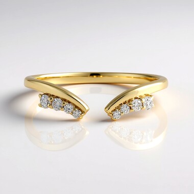 Gouden ring met IF (G) Diamanten (de Melo Gold)