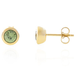 Boucles d'oreilles en or et Grenat démantoïde de Namibie (CUSTODANA)