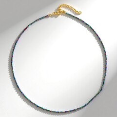 Collier en argent et Hématite mystique