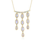 Blauer Mondstein-Silbercollier (KM by Juwelo)