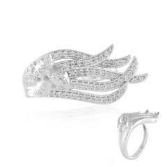 Zilveren ring met zirkonen (de Melo)