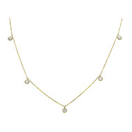 Gouden halsketting met SI1 (H) Diamanten (CIRARI)