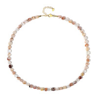 Collier en argent et Agate fleur de cerisier