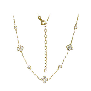 Zirkon-Silbercollier
