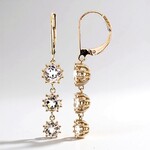 Boucles d'oreilles en or et Morganite AAA