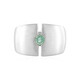 Anillo en plata con Esmeralda de Rusia (de Melo)